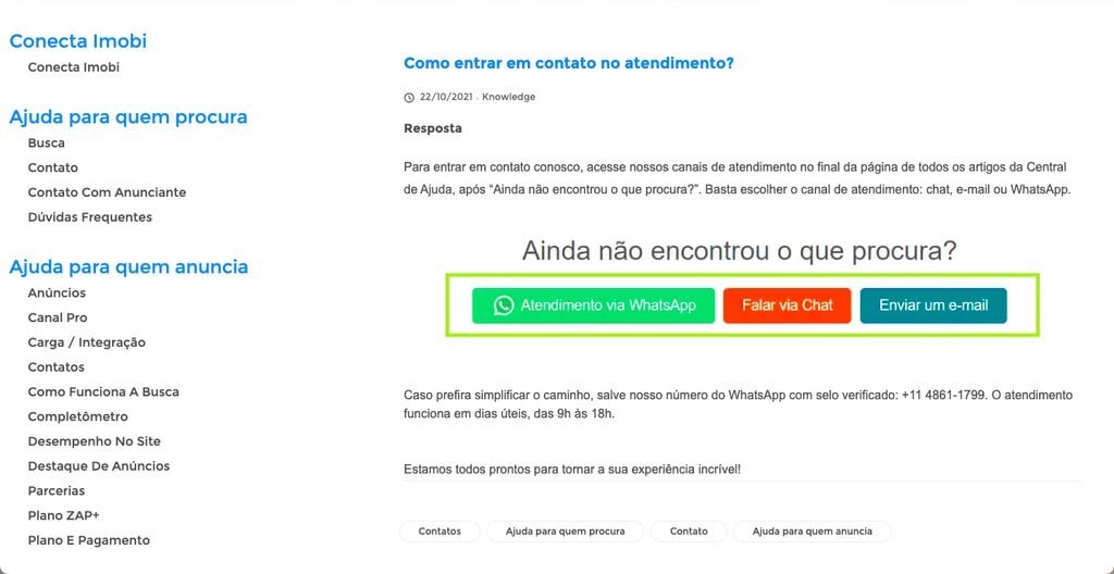 como achar um anuncio no viva real pelo codigo: central de ajuda