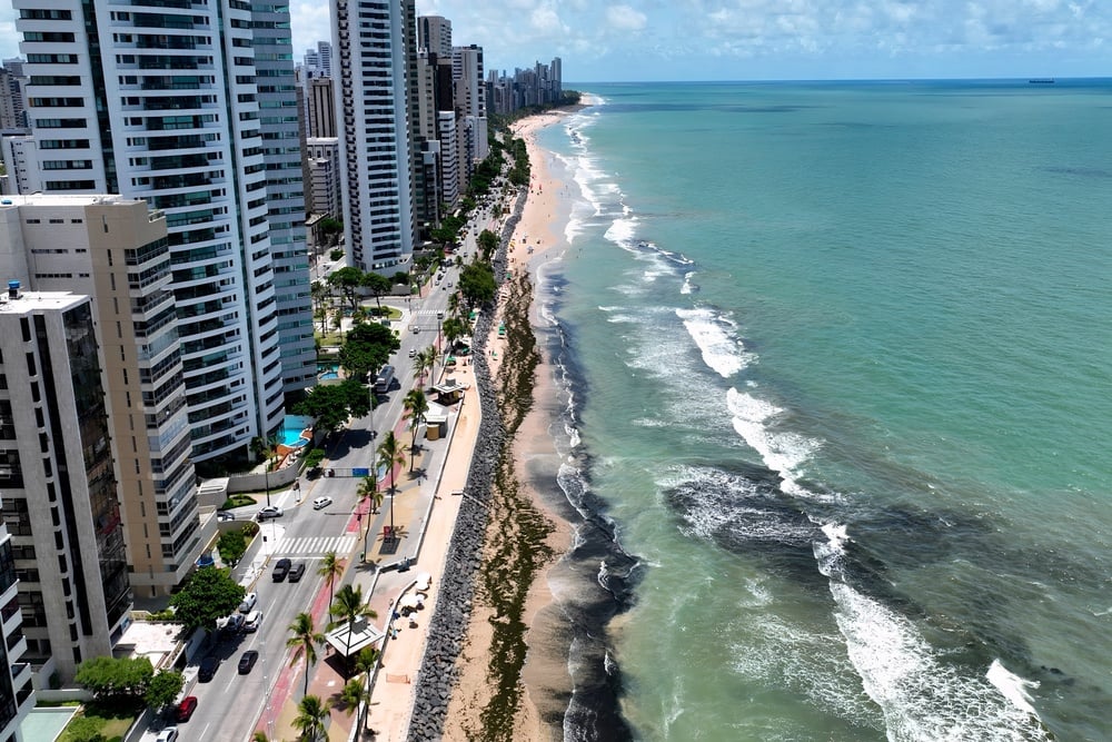 O que fazer em Recife, vista da praia de Boa Viagem