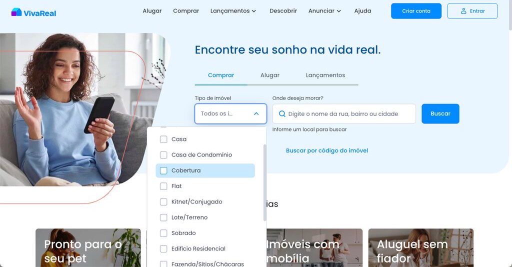 pesquisar no Viva Real