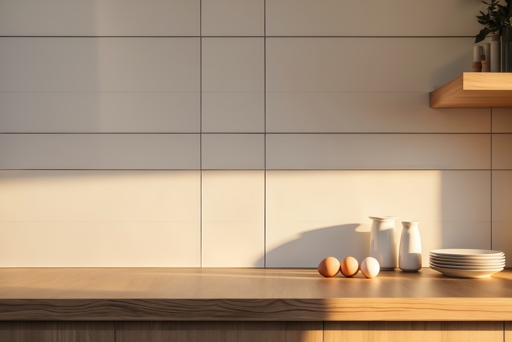 Cozinha com decoração minimalista